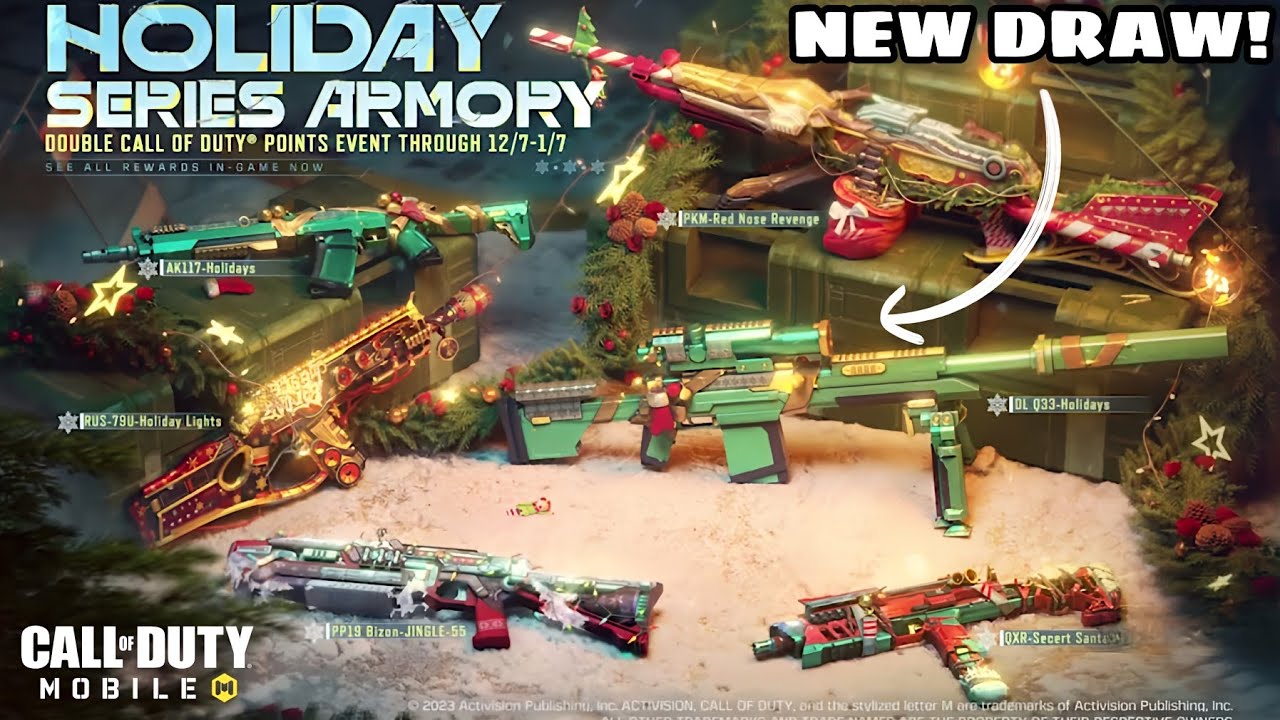 Legendary PP19 Bizon Jingle 55 in 10 Free Spins (Holiday Series Armory Lucky Draw CODM)