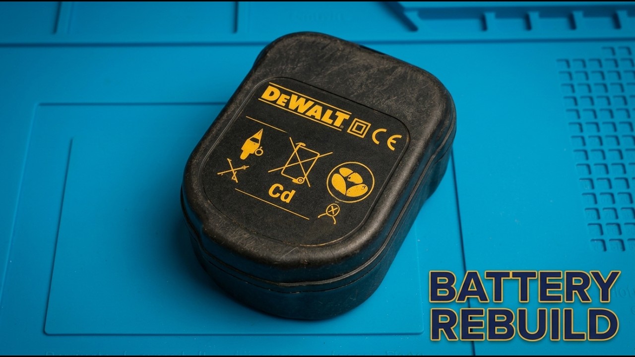Модернизация Ni-Cd аккумулятора Dewalt 12 В с литиевыми элементами 18650