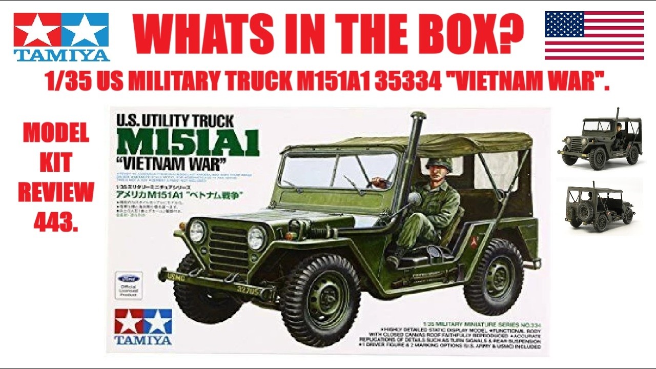 WHATS IN THE BOX? TAMIYA 1/35 35334, U.S UTILITY TRUCK M151A1 