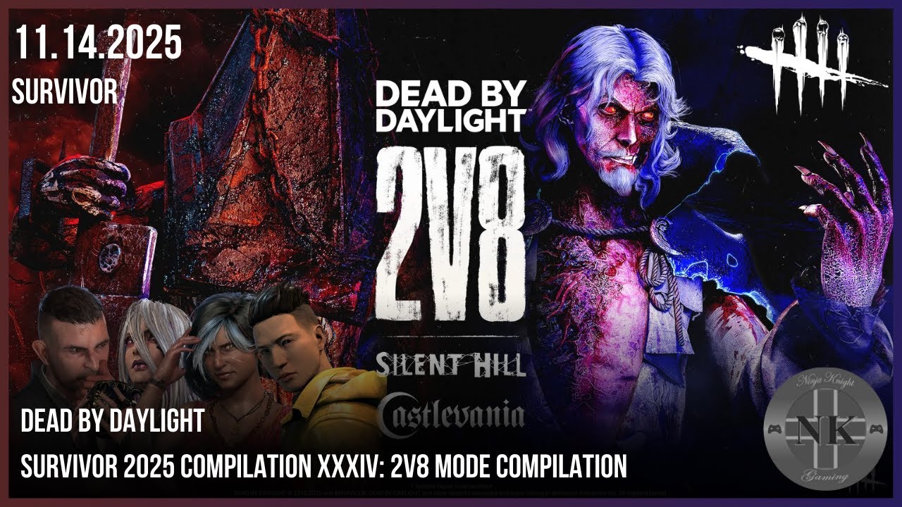 Dead by Daylight - Survivor 2025 Compilation XXXIV: 2v8 Mode Compilation (Silent Hill X Castlevania)