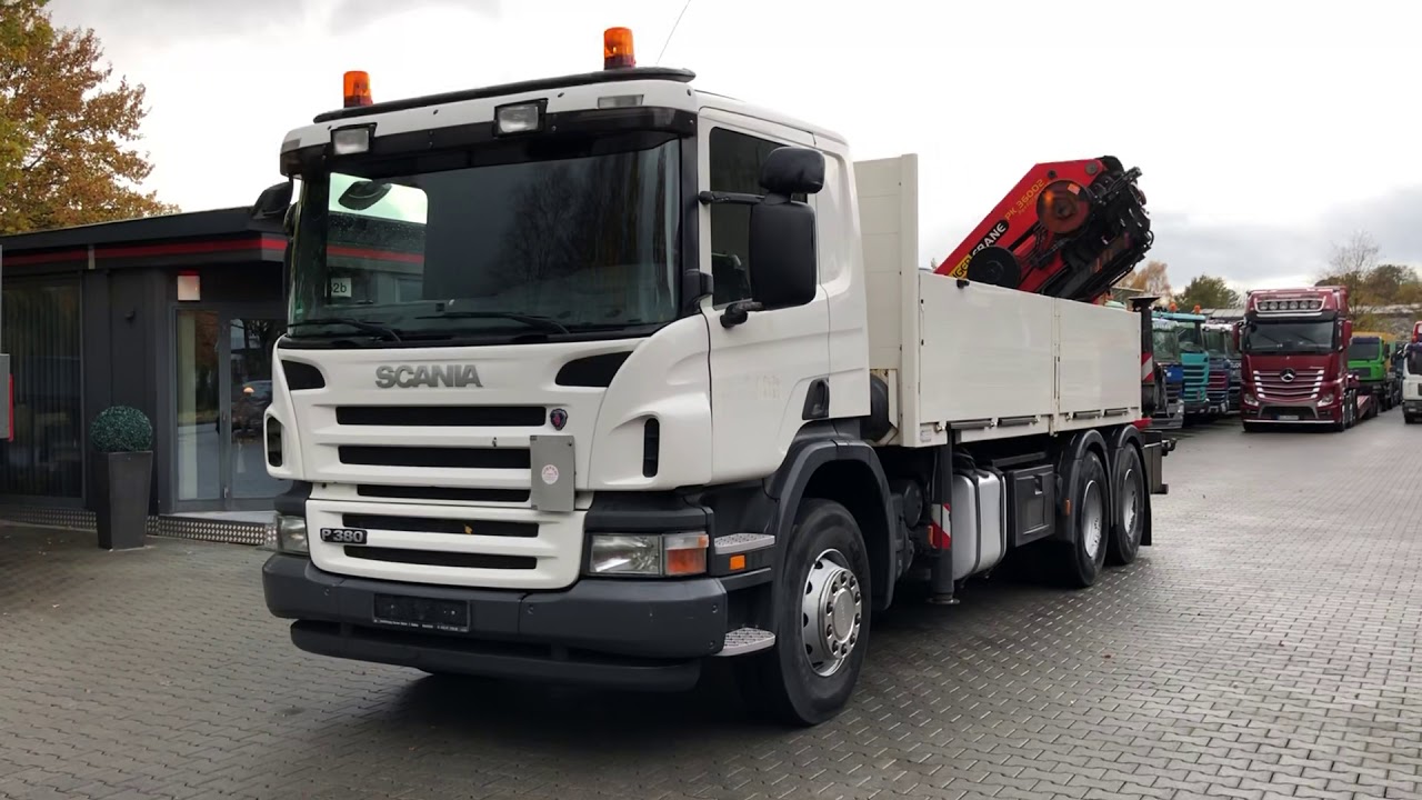 Scania P380 6X4 mit Palfinger PK36002 Performance Kran