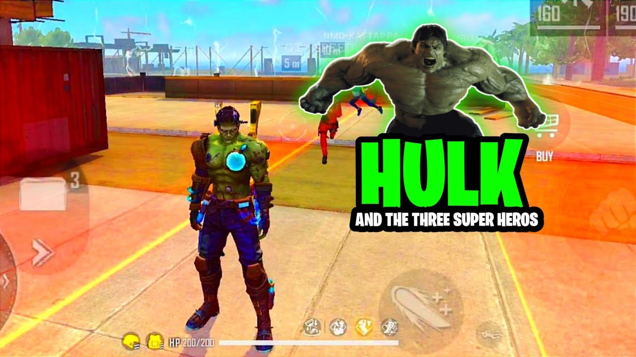 🧟‍♂️HULK AND THE THREE SUPER HEROS ||💥Free Fire Clash Squad Rank Gameplay Tamil ||funny commentry