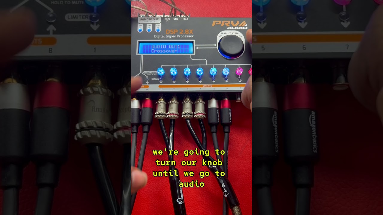 How to tune a dsp. PRV 2.8x Digital signal processor. High and low pass filter settings #caraudio