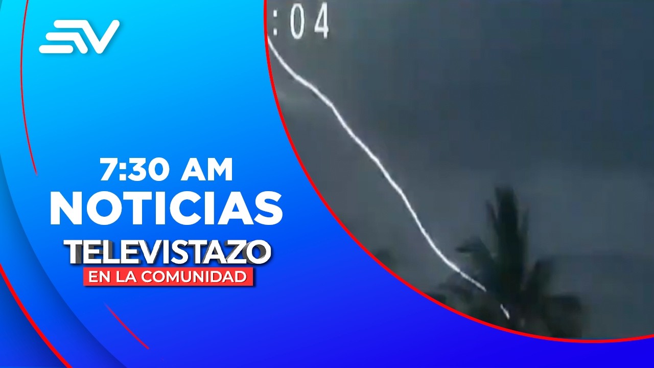 Santa Elena: Un rayo impactó a un árbol de 8 metros en La Libertad  | Televistazo | Ecuavisa