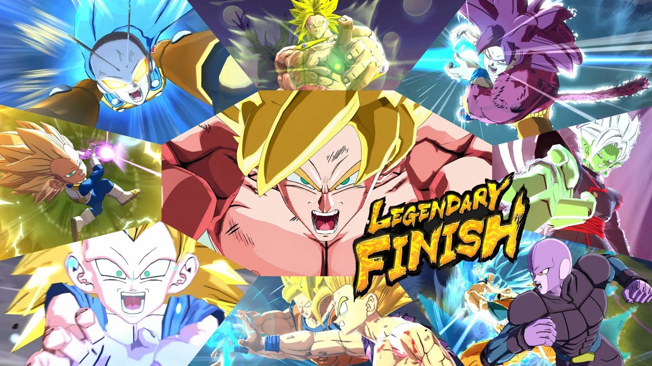 All the Legendary Finish Animations in Landscape Mode!!-Dragon Ball Legends 