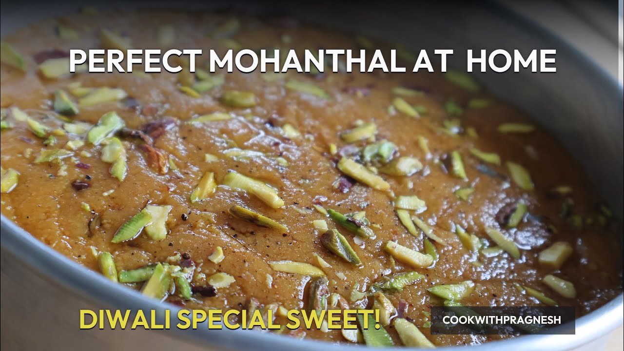 Gujarati Mohanthal (मोहनथाल) | Traditional Sweet Recipe | Perfect for Festivals!