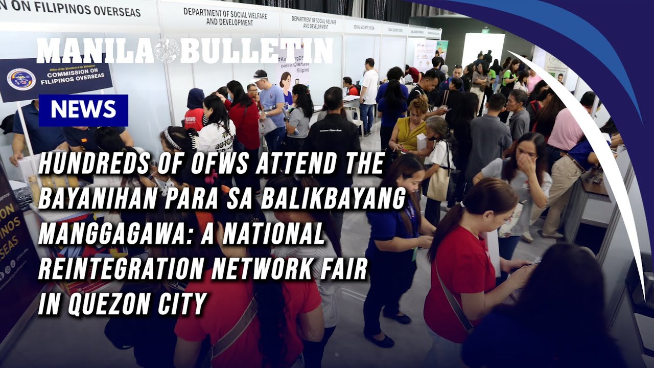 Hundreds of OFWs attend the 'Bayanihan Para sa Balikbayang Manggagawa: NRN Fair' in Quezon City