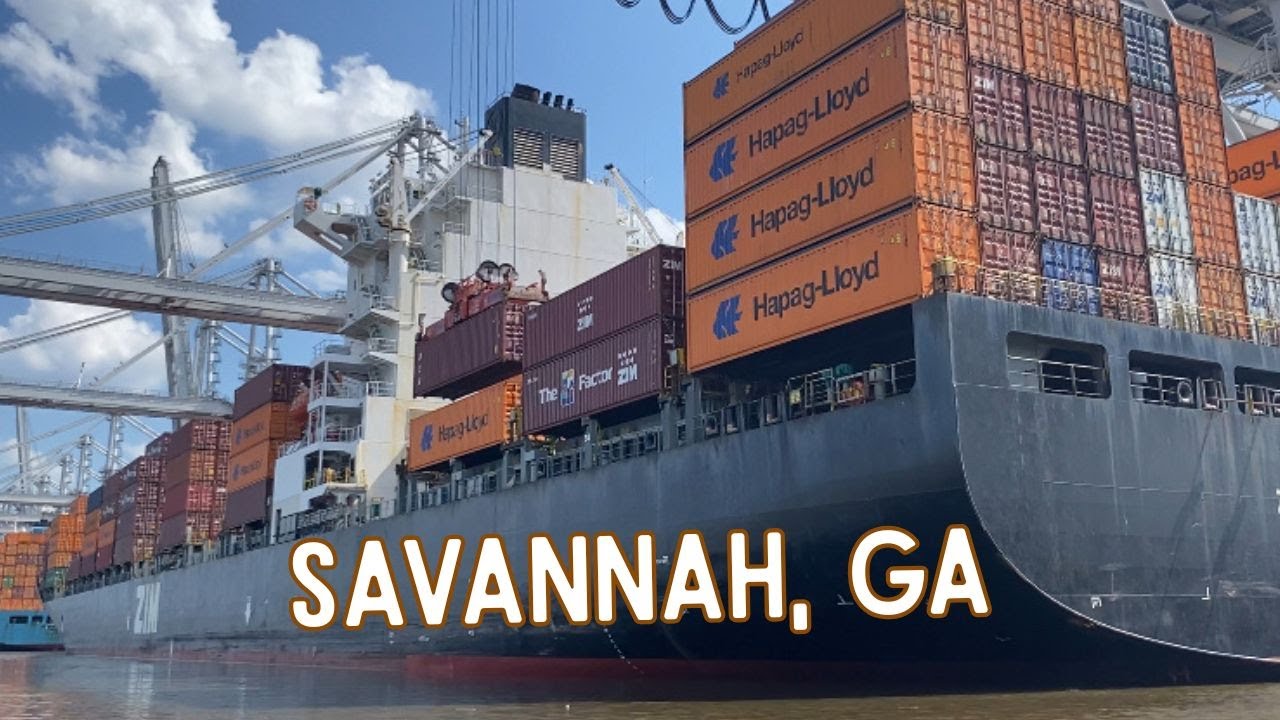 Savannah, Georgia Port Tour 🇺🇸 Garden City Terminal in Savannah, Georgia, USA