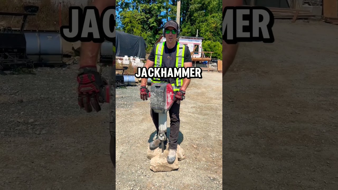 Milwaukee Electric Jackhammer! #deconstruction #construction #demolition #building #tools