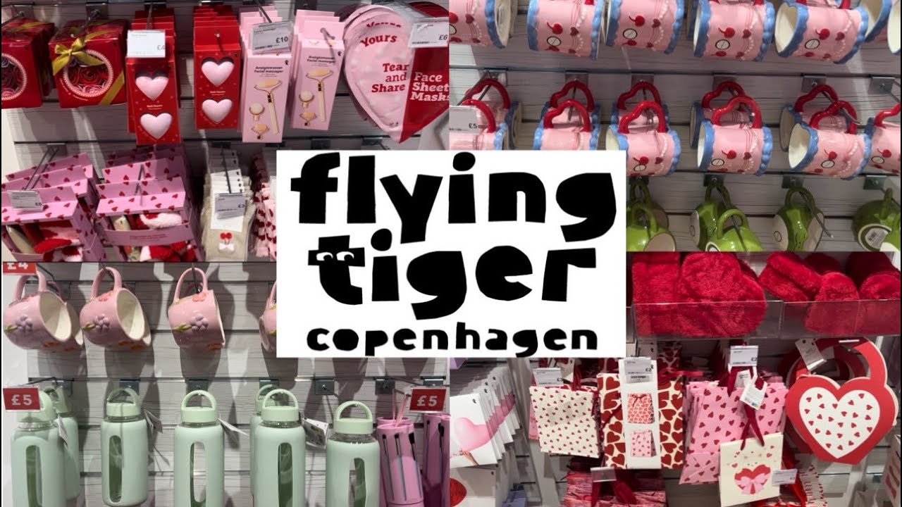 WHAT'S NEW IN FLYING TIGER | FLYING TIGER VALENTINES DAY HAUL | SHOPPING WITH ME |FLYING | VALENTINE