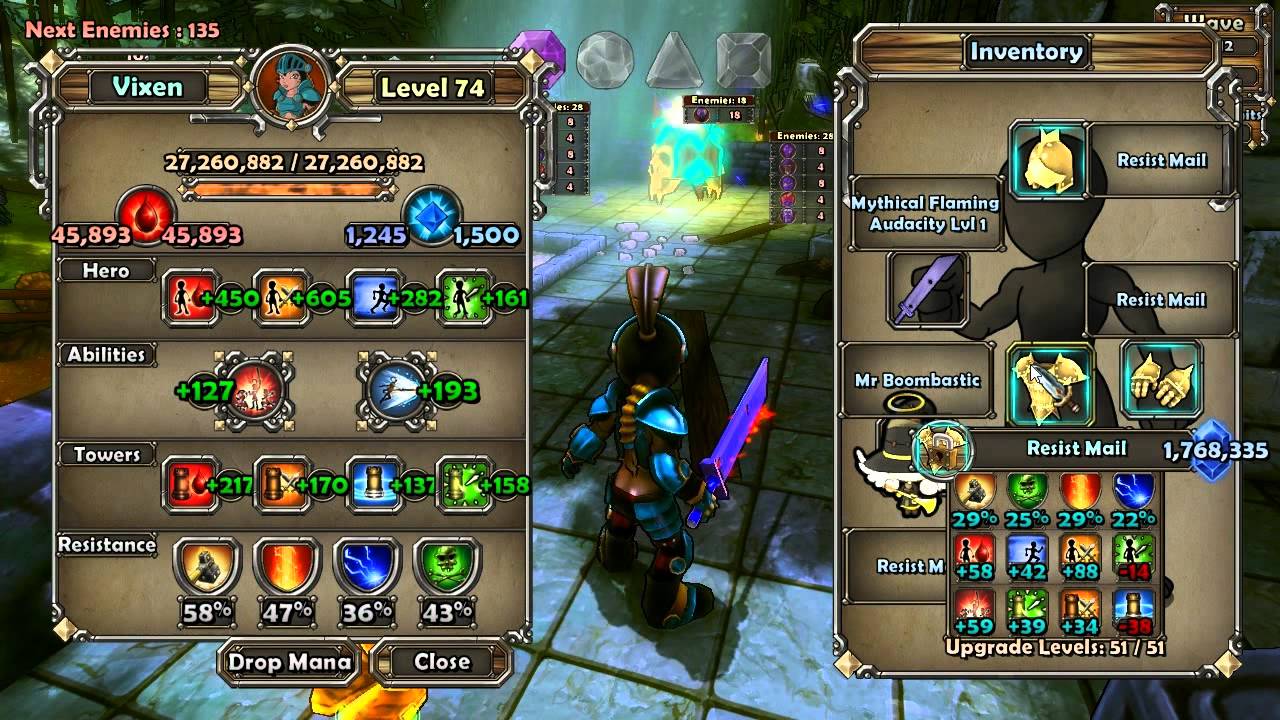 Dungeon Defenders Nightmare Hardcore Mistymire Forest Mythical Farming Part 1