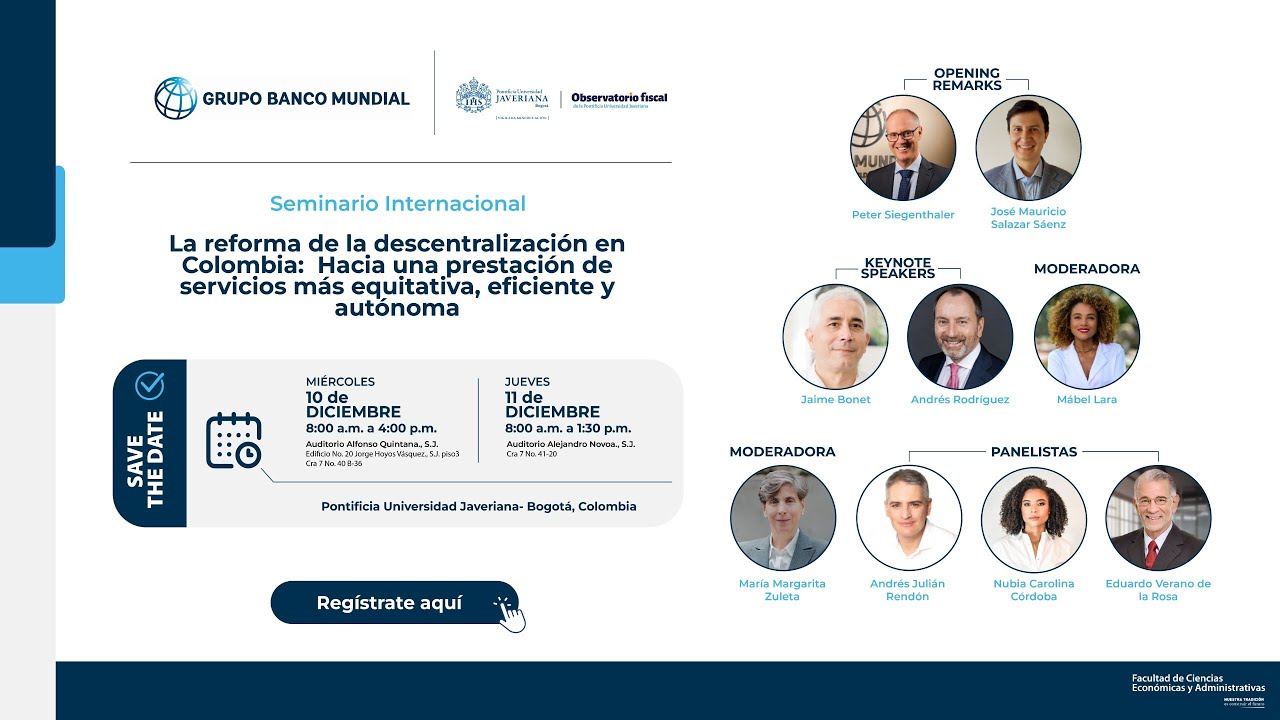 Sesión 4 | Seminario Internacional: La reforma de la descentralización en Colombia