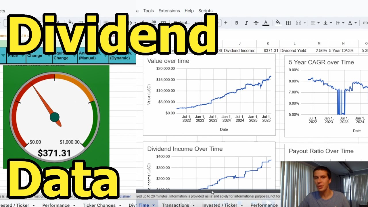 August Dividend Portfolio Update | Import Dividend Data Into Google Sheets