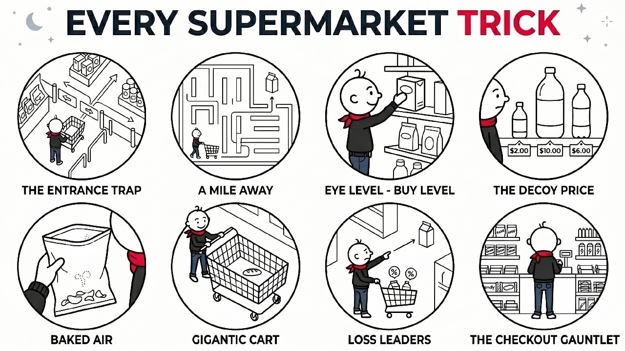 Every Trick Grocery Stores Use To Make You Spend More (Explained)