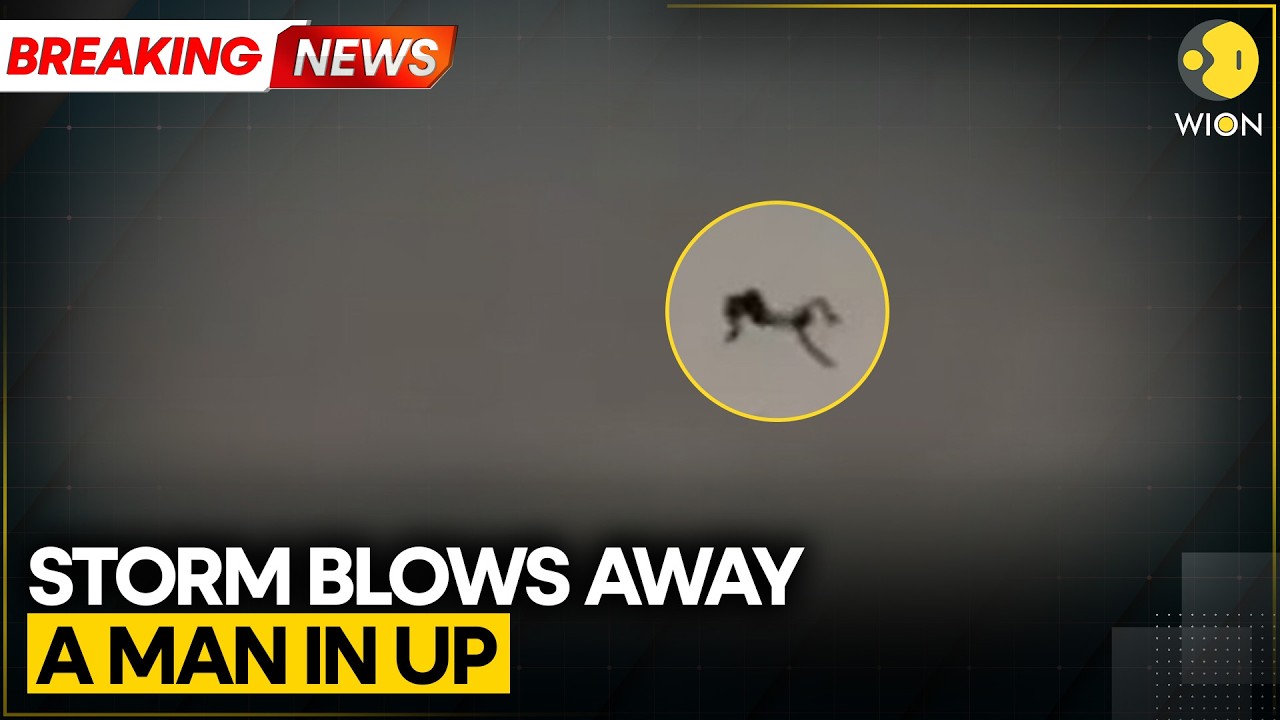 Breaking | Uttar Pradesh Storm: Man Injured After Being Blown Away By Storm in UP | WION