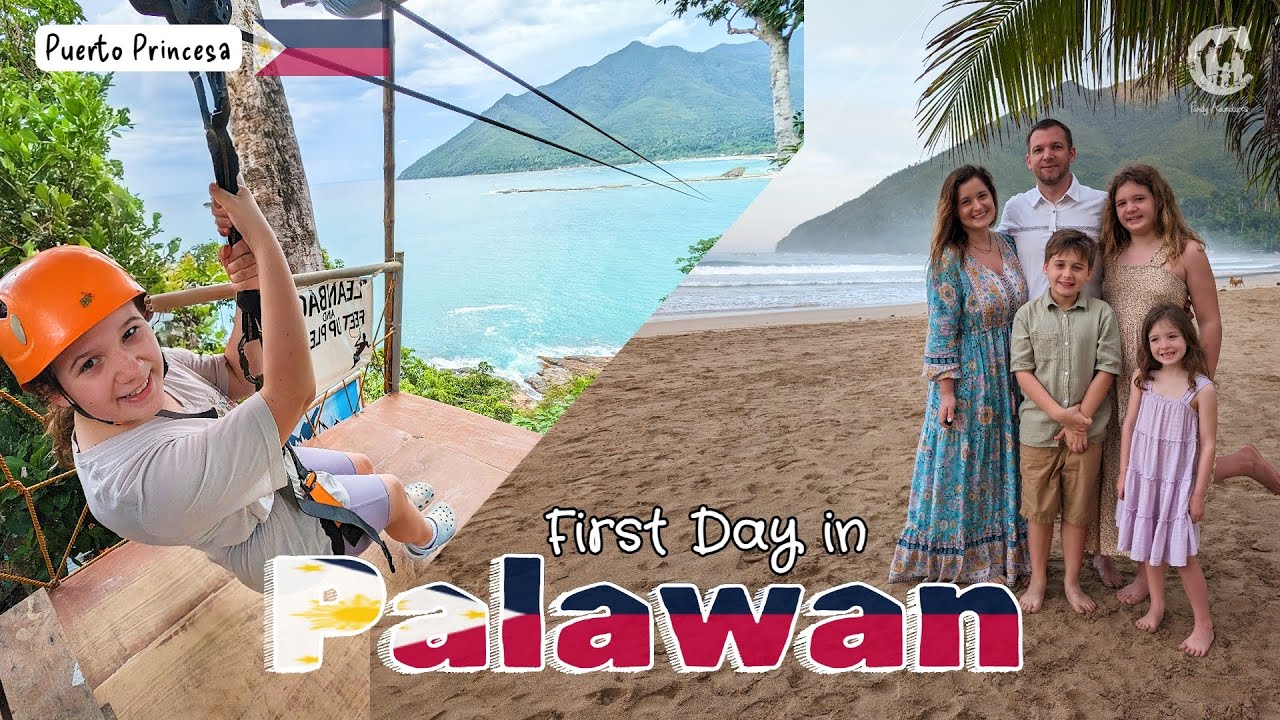 Christmas in Paradise! First Day Exploring Palawan with Kids - Puerto Princesa 🇵🇭