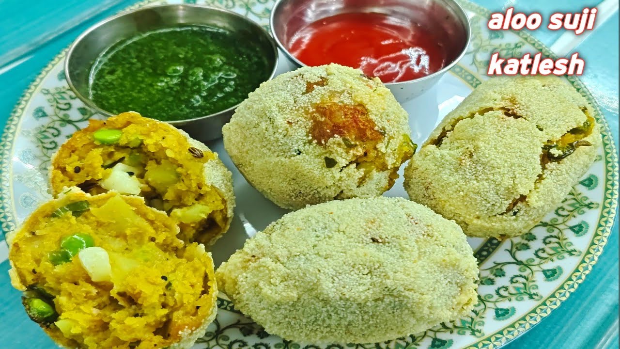 Crispy Suji Aloo Katlesh | Bahar Se Kurkura Andar Se Soft | Easy Evening Snack | Foodie Zaika