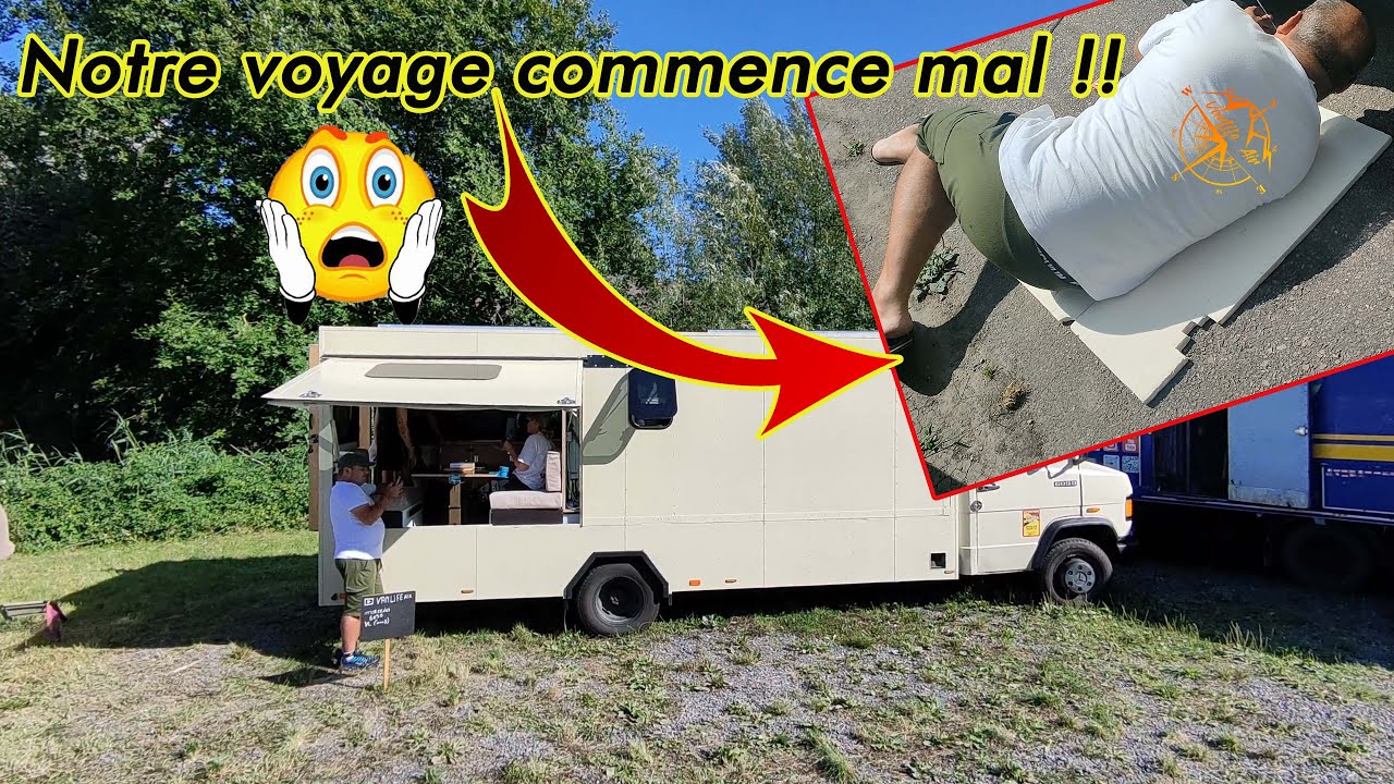Notre voyage commence mal !! #mercedes #609 #camion  #voyage