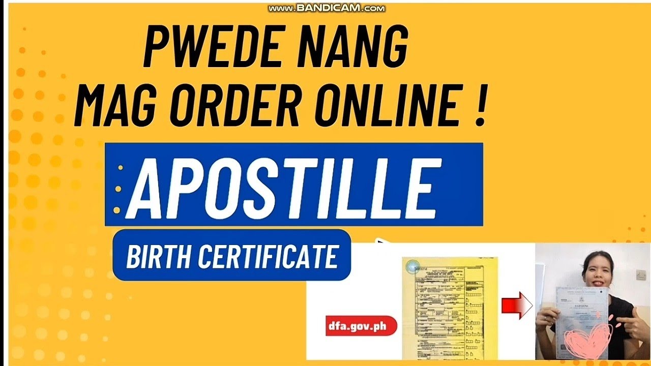 Apostille Birth Certificate Order Online