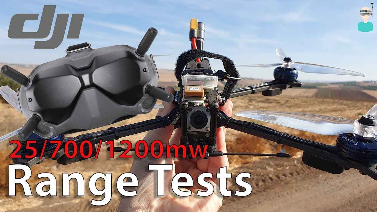 DJI Digital HD FPV Range Test - 25/700/1200mw