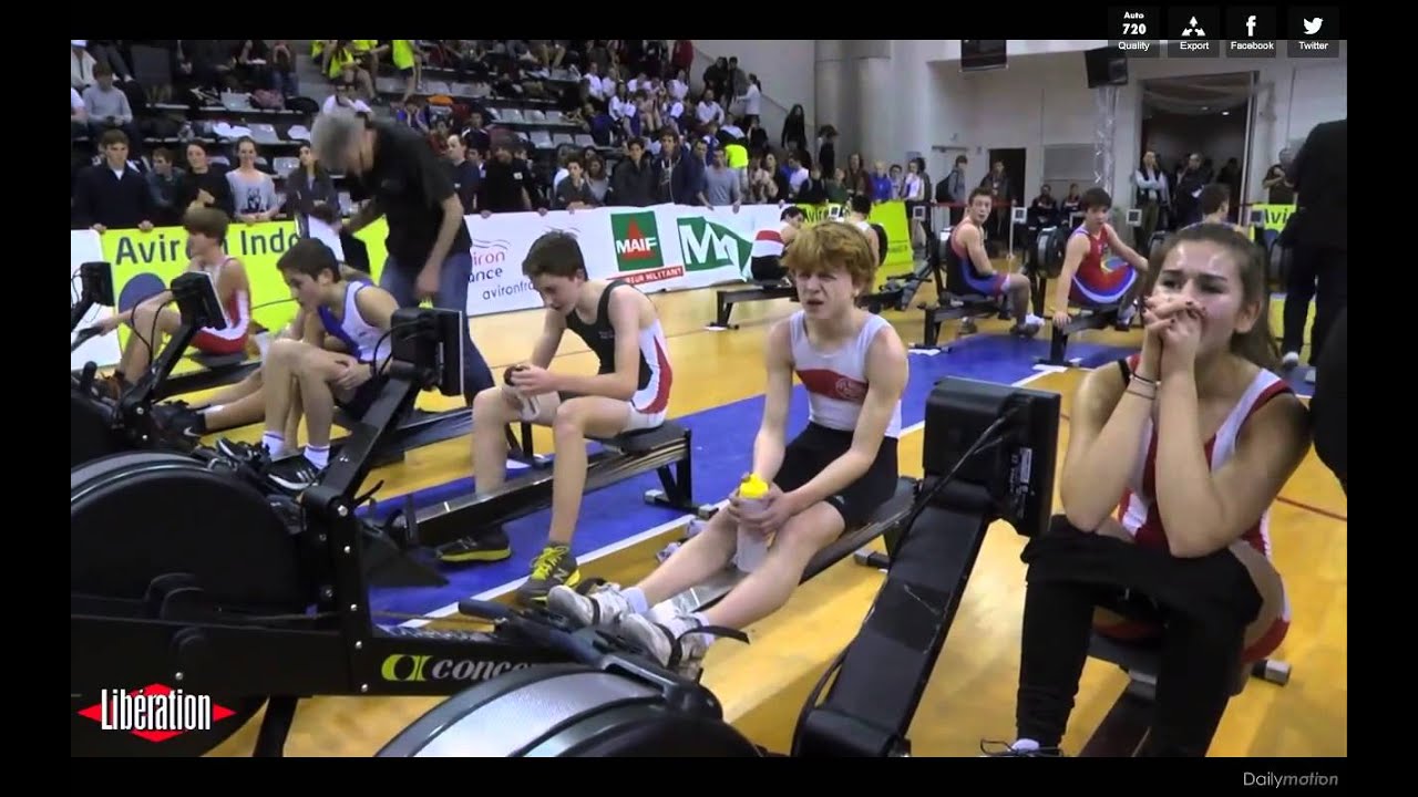 Reportage Libération sur les championnats de France d'aviron Indoor