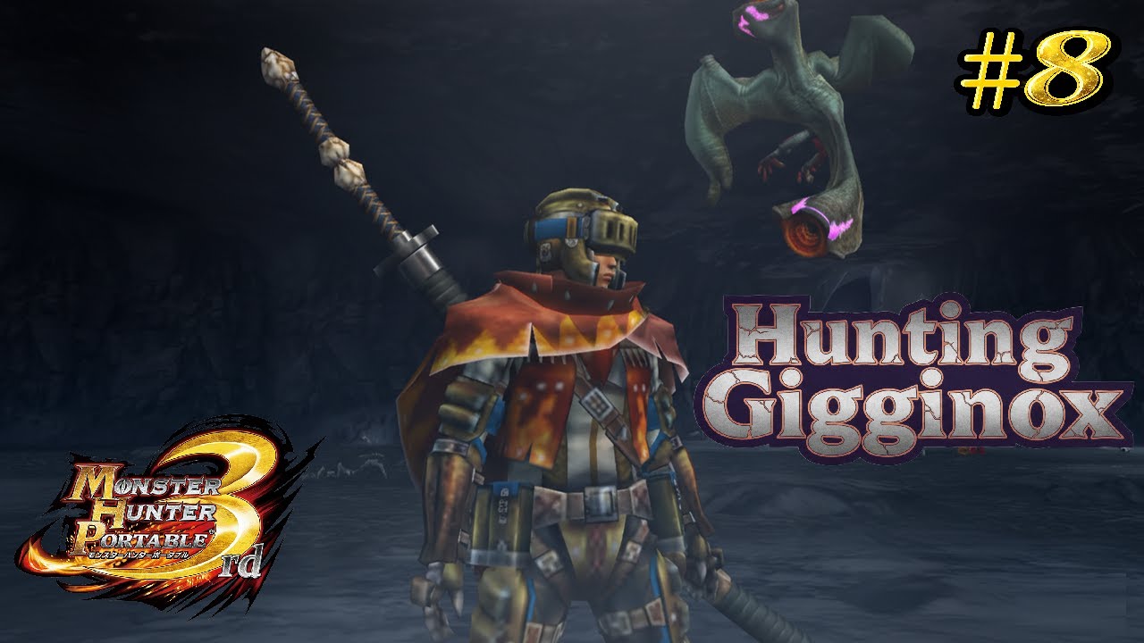 MHP3rd: Village - First time fight - Gigginox with her baby | Longswords + Barrel Bombs