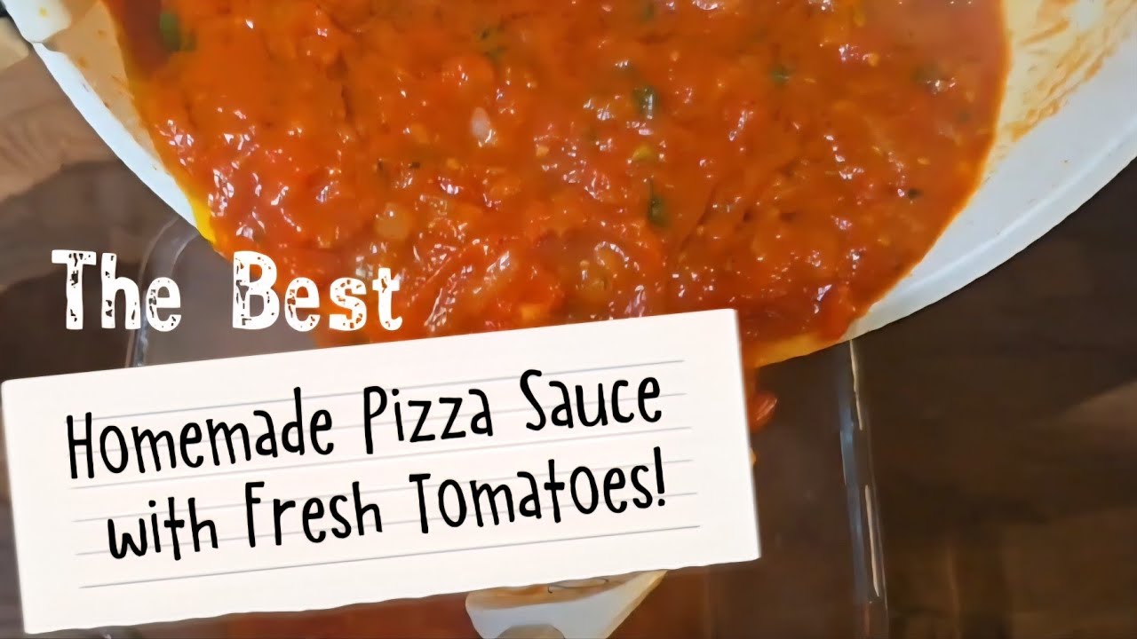 Fresh homemade pizza sauce #EasyPizzaSouce #tomatoSauce #NYSTylepizza # Recipe #foodie #pizzalover. 