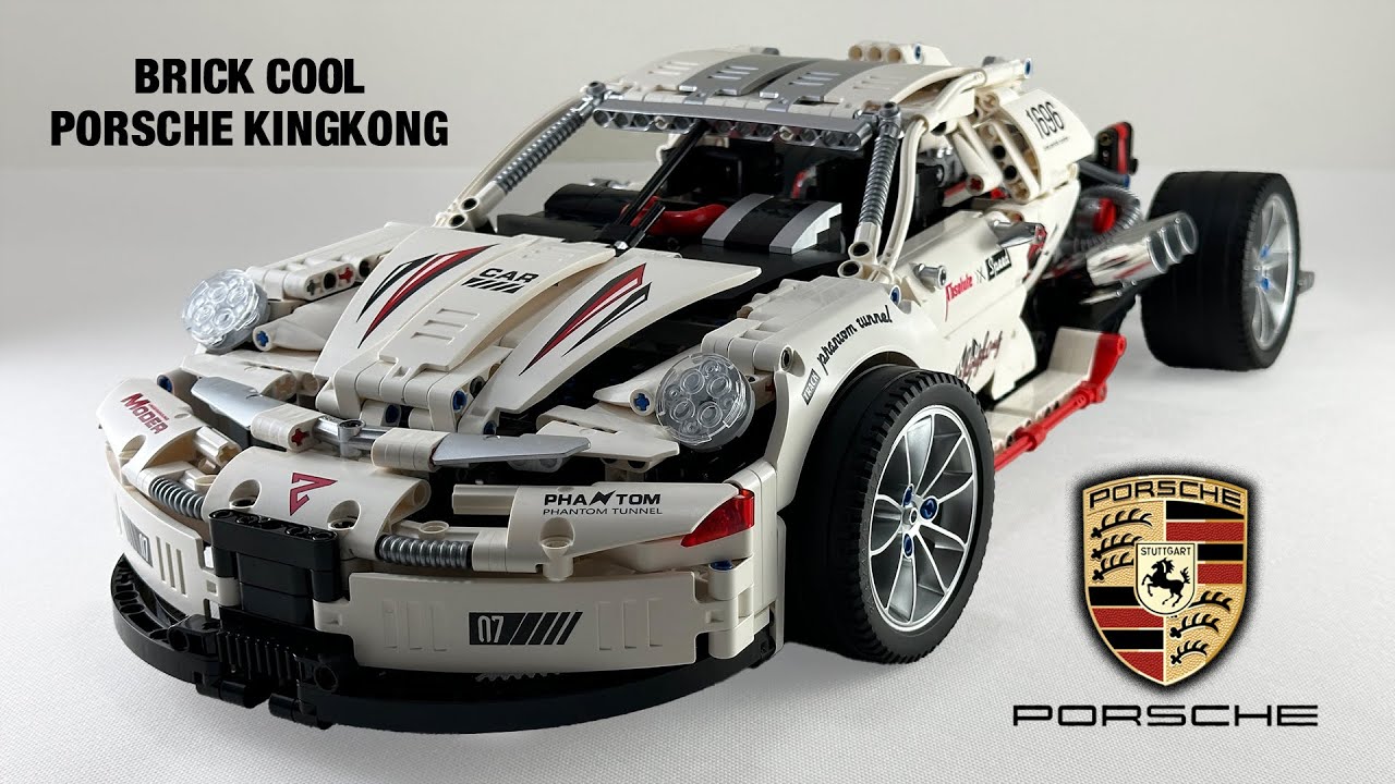 PORSCHE FLAME KINGKONG 911 Decool Technic Series [4K 60FPS] - Fast Brick Build