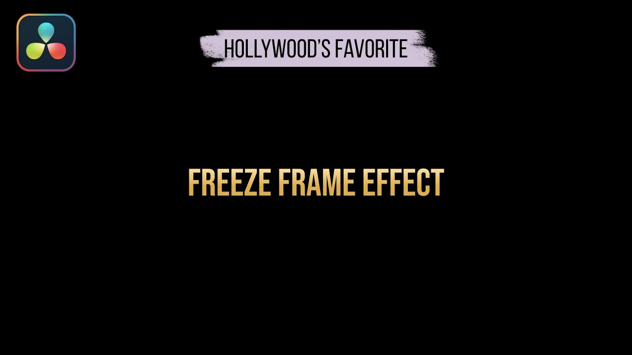 How to Create a Cinematic Freeze Frame Effect in DaVinci Resolve