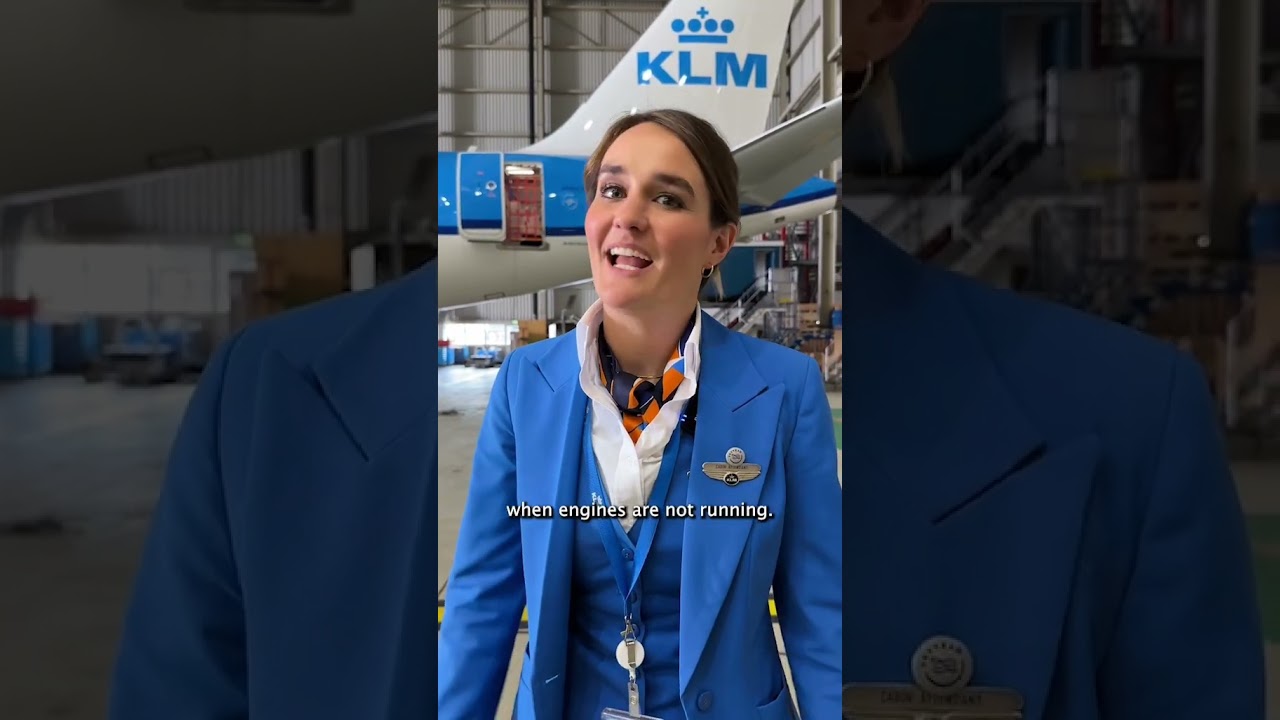 Ever wondered why airplanes have 'booty holes'? 😅🤔 #KLM