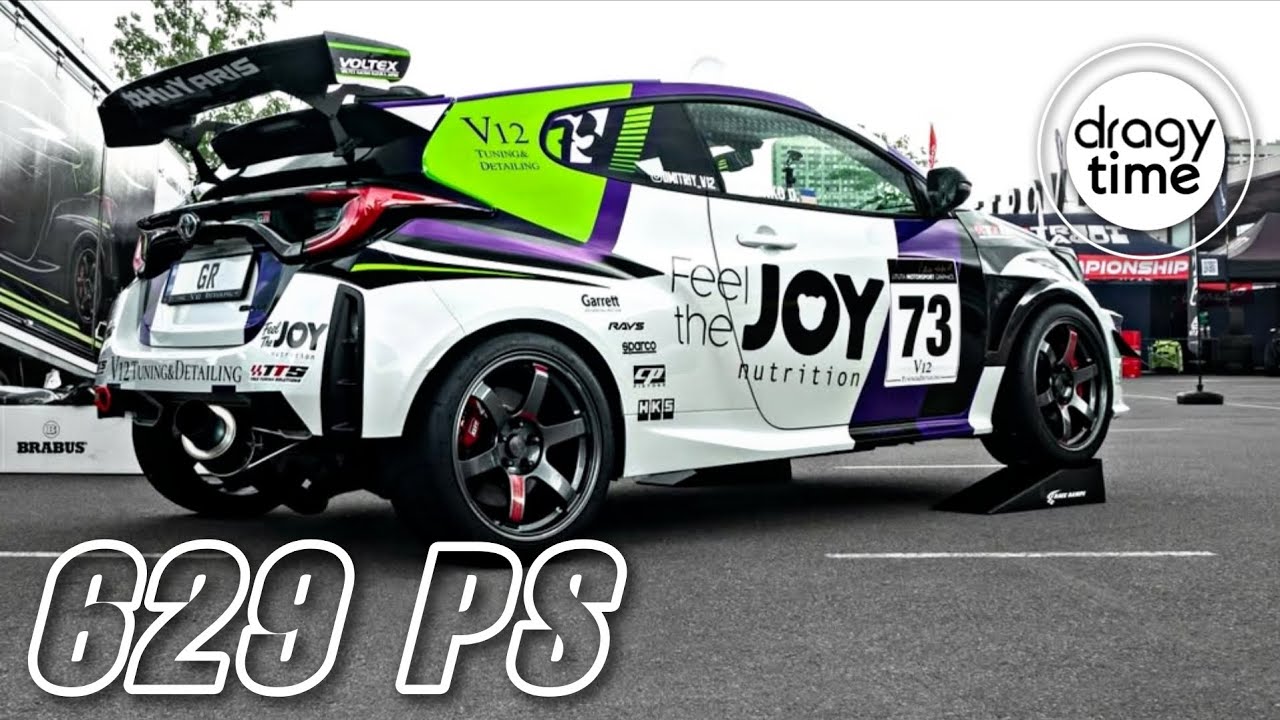 629 PS Toyota Yaris GR Stage 3 | Extreme fast acceleration from 100-200 Km/h