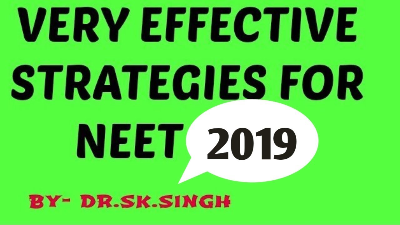 Strategies for crack NEET || How to prepare NEET 2019 || How to get Rank in AIIMS & NEET 2019