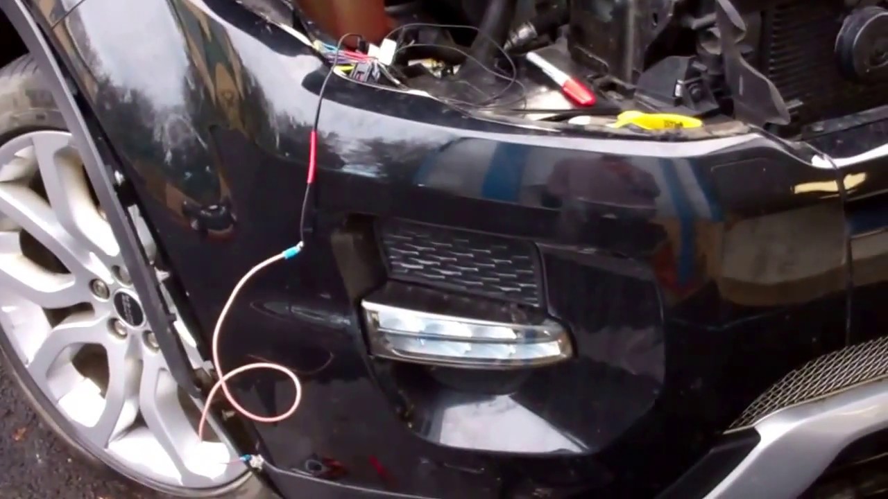 Range Rover Evoque DRL Lamps wired to Fog circuit