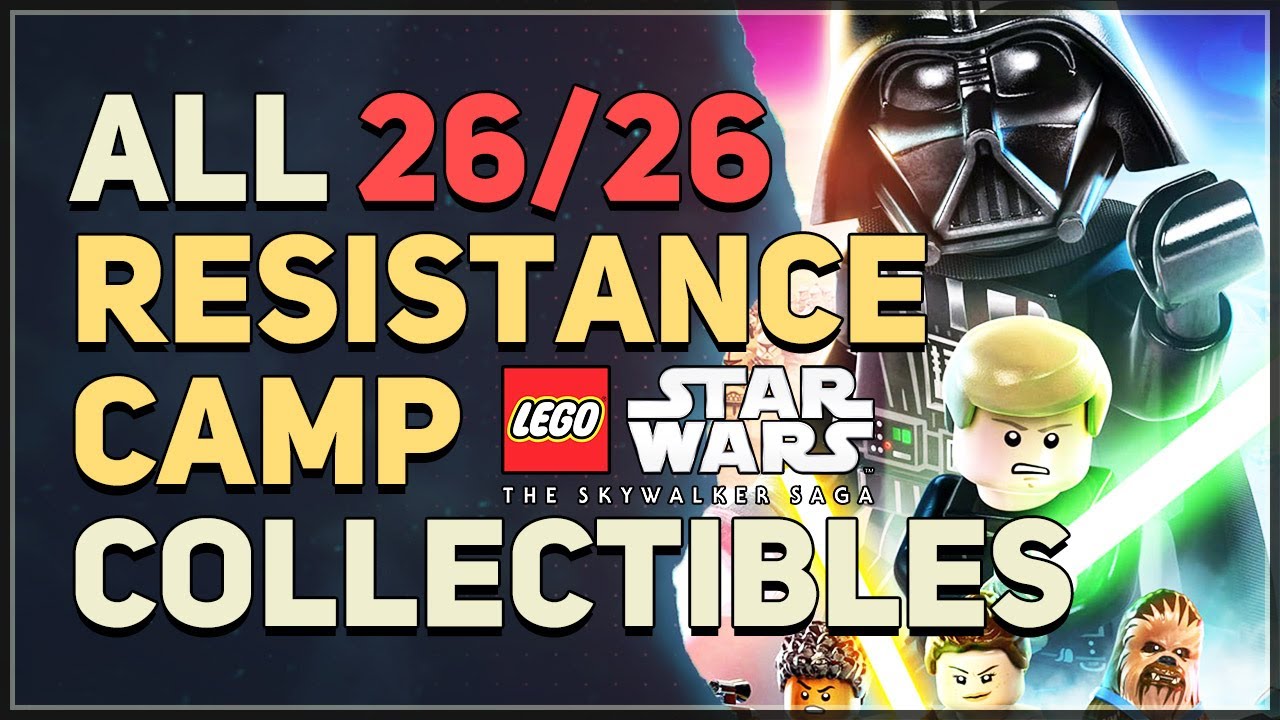 Ajan Klos Resistance Camp All Collectibles 100% LEGO Star Wars The Skywalker Saga