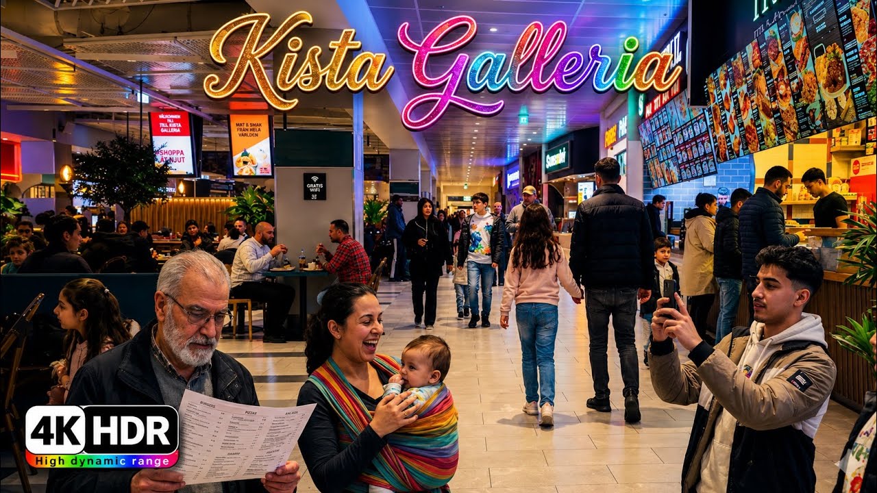 Inside Kista Galleria 🇸🇪 | Relaxing Mall Walk in Stockholm | 4K HDR
