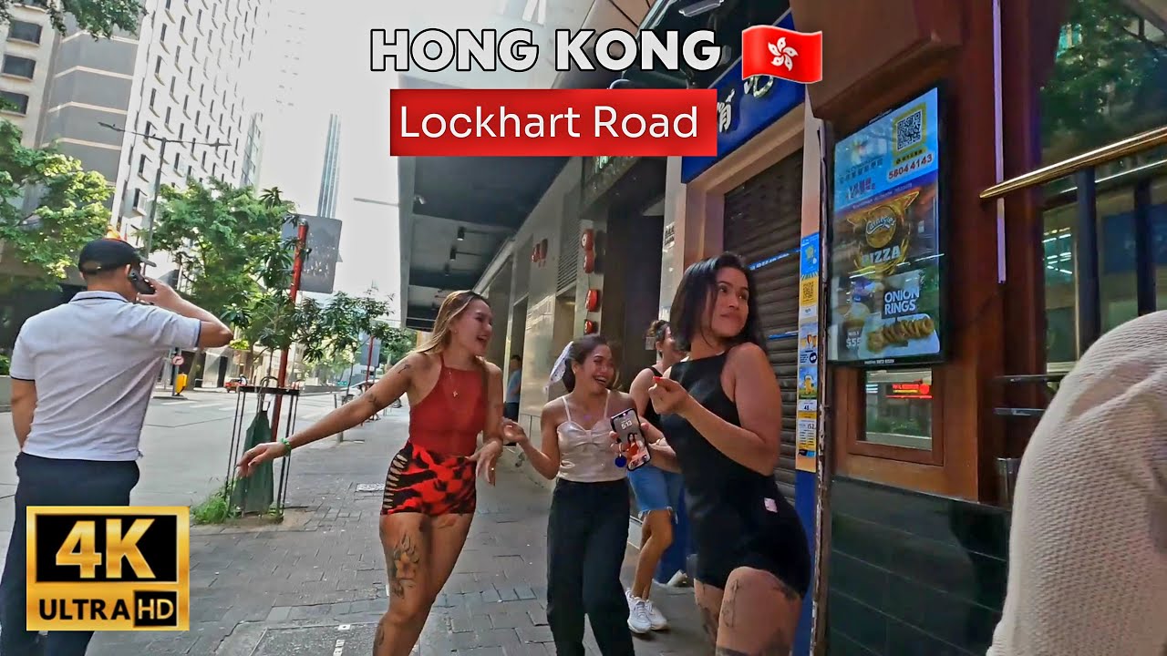 🇭🇰 Lockhart Road Red-Light Zone Wan Chai Hong Kong 4K Walking Tour July 2025