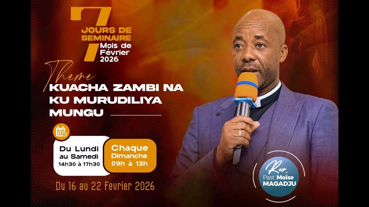 SEMINA, KUACHA ZAMBI NA KU MURUDILIYA MUNGU, SIKU 6