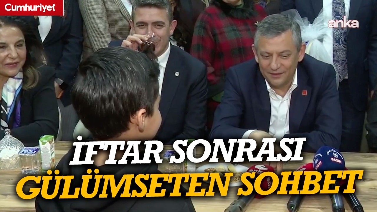 Özgür Özel'in ilkokul öğrencileriyle gülümseten sohbeti...