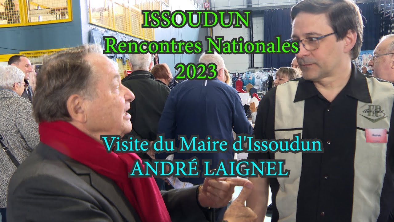 Visite du Maire d'Issoudun aux Rencontres Nationales de la country de la FFCLD, samedi 25 mars 2023