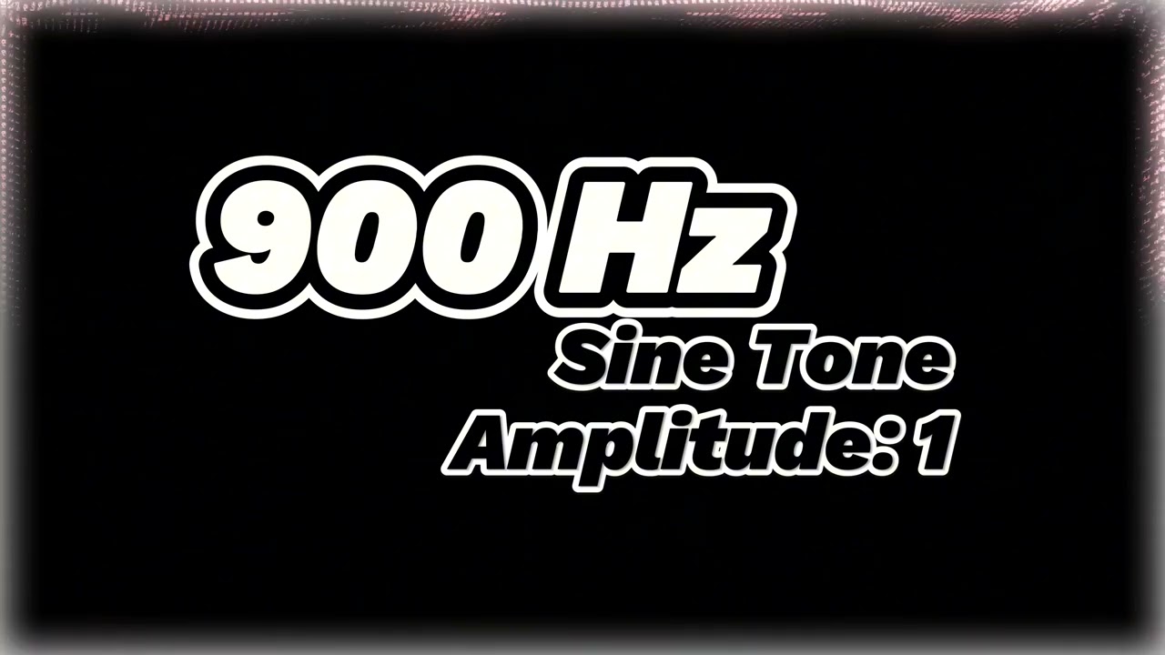 900 Hz Sine Tone - Pure Frequency Sound for Mental Clarity & Focus