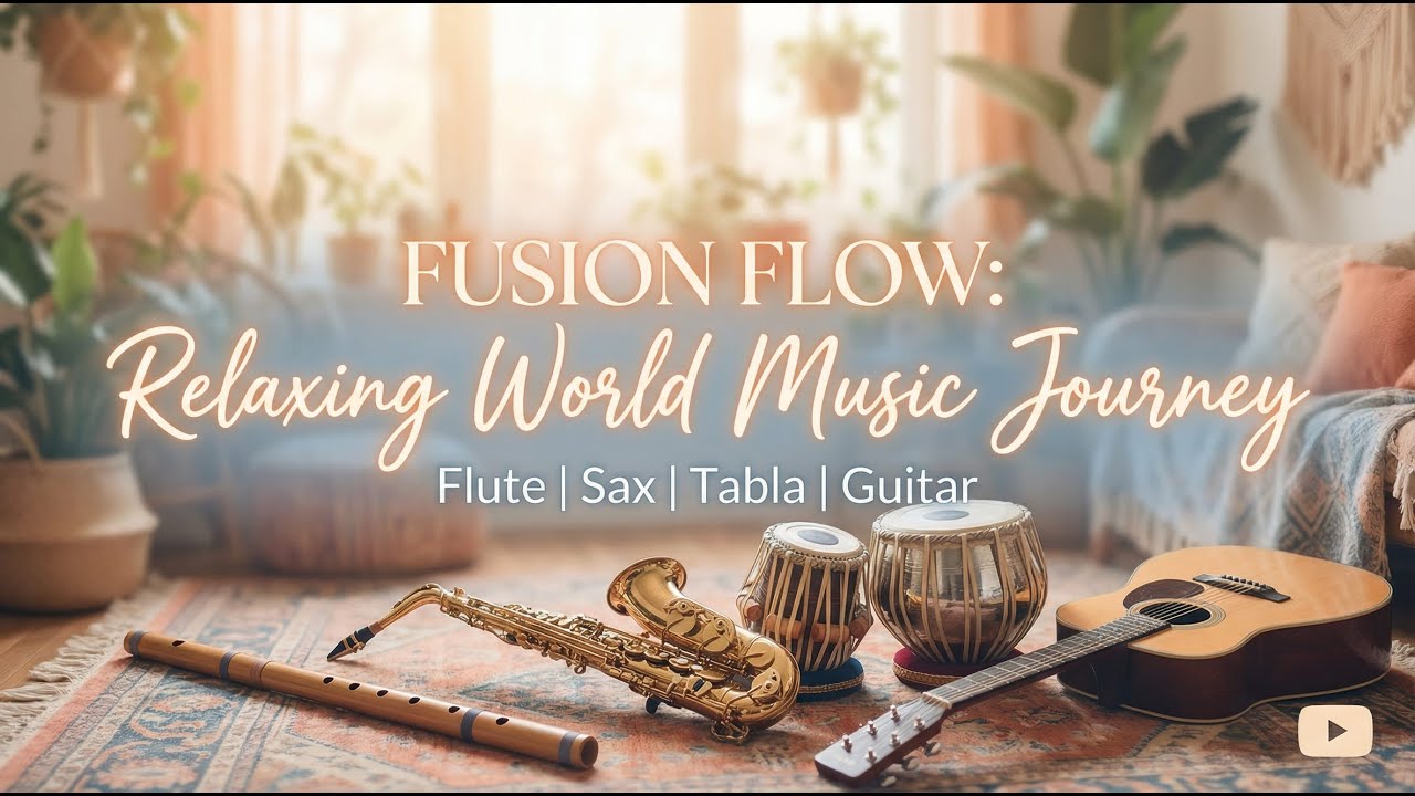 Morning Bliss ☀️ Flute, Saxophone, Guitar & Tabla — Instrumental Fusion 2026