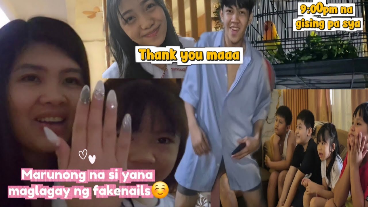 A DAY IN MY LIFE VLOG: MARUNONG NA SI YANA MAGLAGAY NG FAKENAILS!BALISA ANG LOVEBIRD NAPANO KAYA TO!