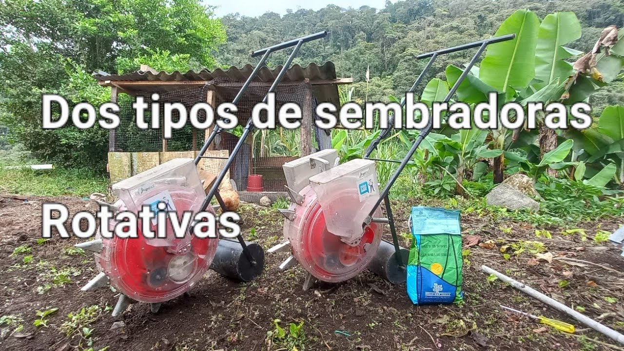 Volvimos a usar las sembradoras rotativas. Calibrando y poniendo a prueba sembradoras de presión