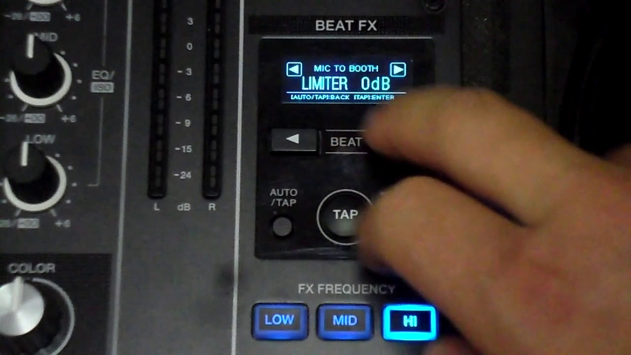 Utility menu - Mixer Pioneer Djm 750 mk2