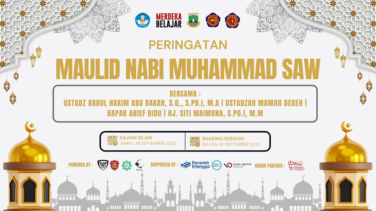 🔴[LIVE] MEMPERINGATI MAULID NABI MUHAMMAD SAW 1447H BERSAMA MAMAH DEDEH