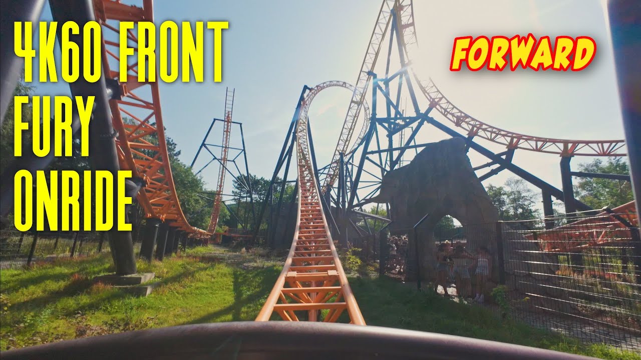 FURY 4K60 Front Row POV Onride | Bobbejaanland INSANE Gerstlauer multi launch Rollercoaster!
