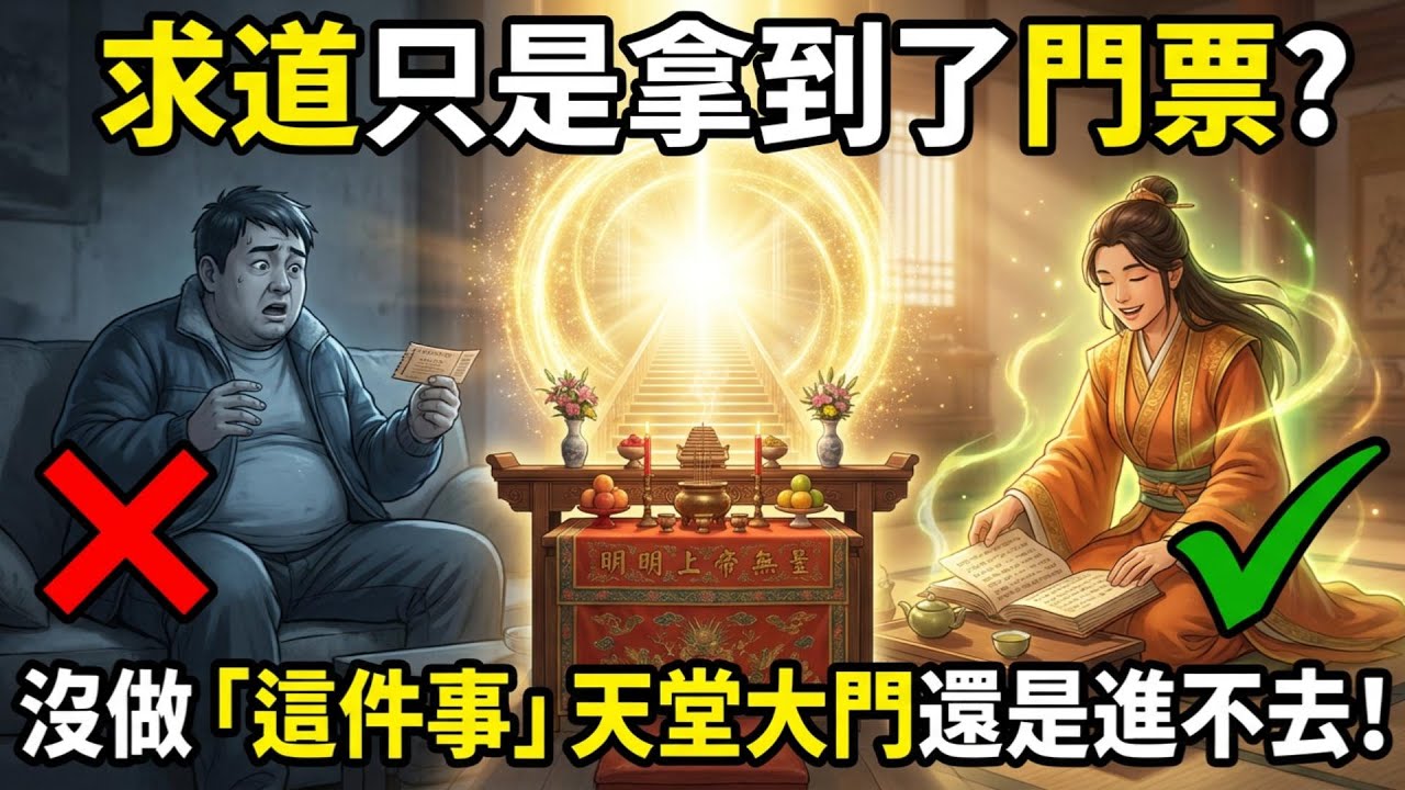 【研究班】求道只是拿到了門票？沒做「這件事」天堂大門還是進不去！