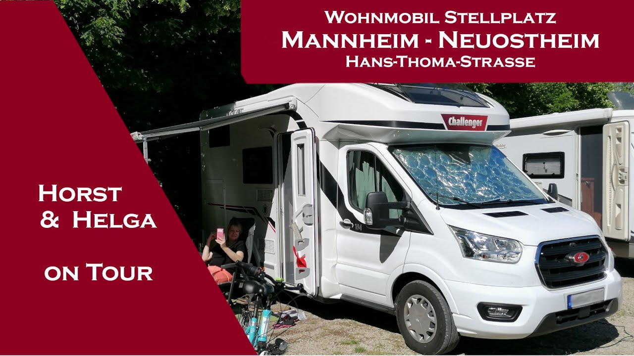 Mannheim Neuostheim - Wohnmobilstellplatz an der Hans-Thoma-Straße Mai 2025