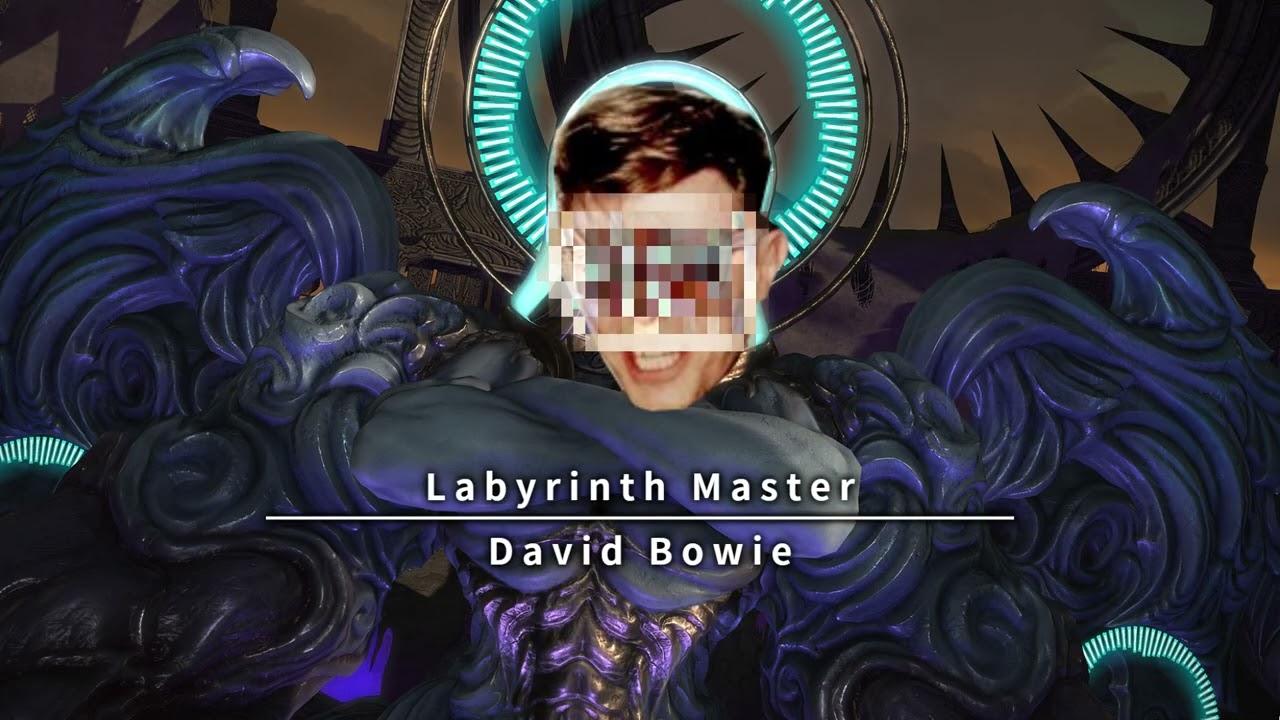 Necro bowie, labyrinth master.