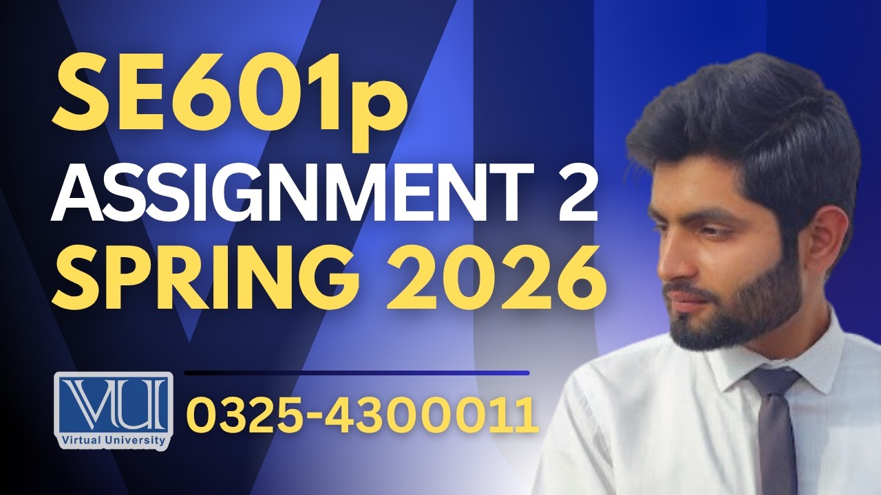 🔴SE601p assignment 2 solution 2026 | SE601p assignment 2 solution spring 2026